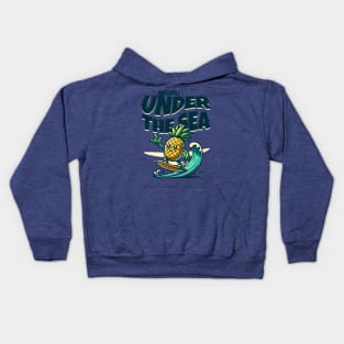 Pineapple under the sea Kids Hoodie